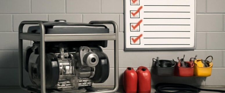 Generator Storage Safety Checklist
