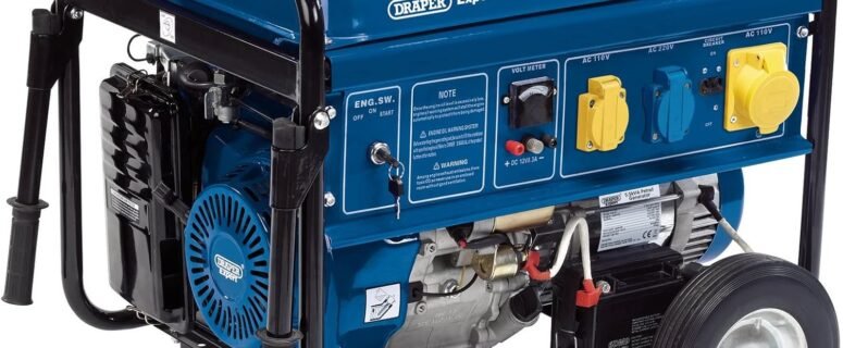 Draper 23987 5.5KVA/5.0KW Petrol Generator with Wheel