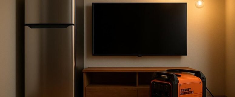 Generator Size for Fridge TV and Lights