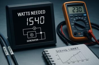 Generator Sizing Calculator Watts Needed