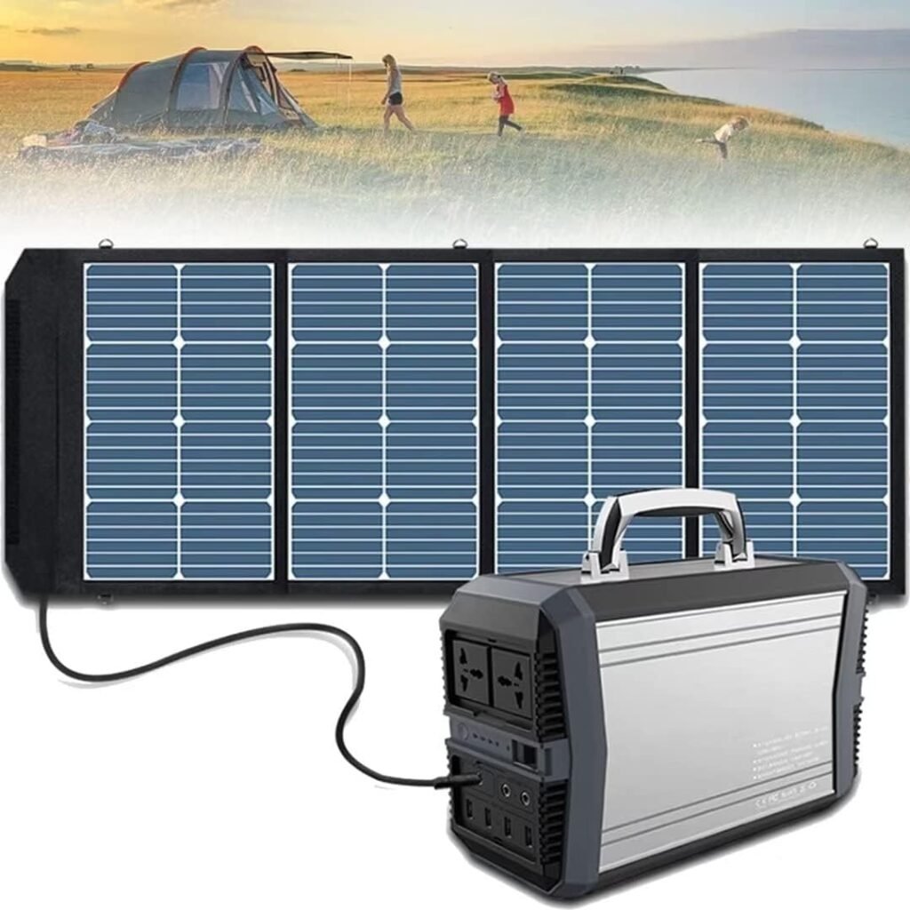 Petrol Inverter Generator Portable Power Station,93600Mah Battery Backup,Solar Generator Power Supply With Solar Charging Panels For Outdoor Camping Travel Emergency Cpap,110V