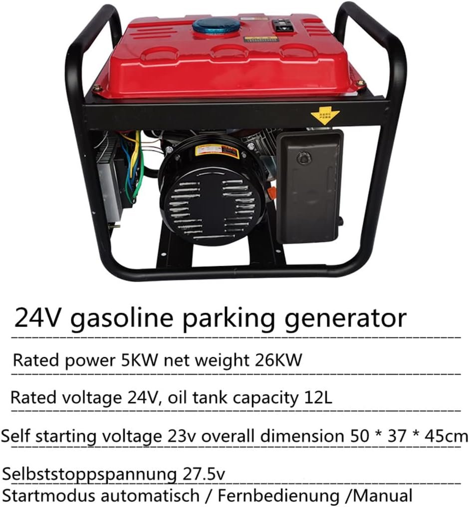 Portable Generators Bluetooth Connection Remote Start Electric Generator Petrol Household Outdoor Portable Power for Truck Parking