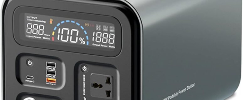 Portable Power Station, Solar Generator 1200W(Peak 2000W) AC DC USB 45 W USB-C PD Output Pure Sine Wave Generator 1100Wh Backup Lithium Battery for Outdoor RV Trip Camping Fishing Home          [Energy Class A]