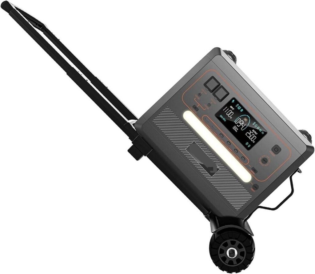 Q2402M 2500W Pure Sine Wave Power Station 12Output Ports Energy Storage Solar Charge 1.5h Full With Trolley Ultra-Long Battery Life