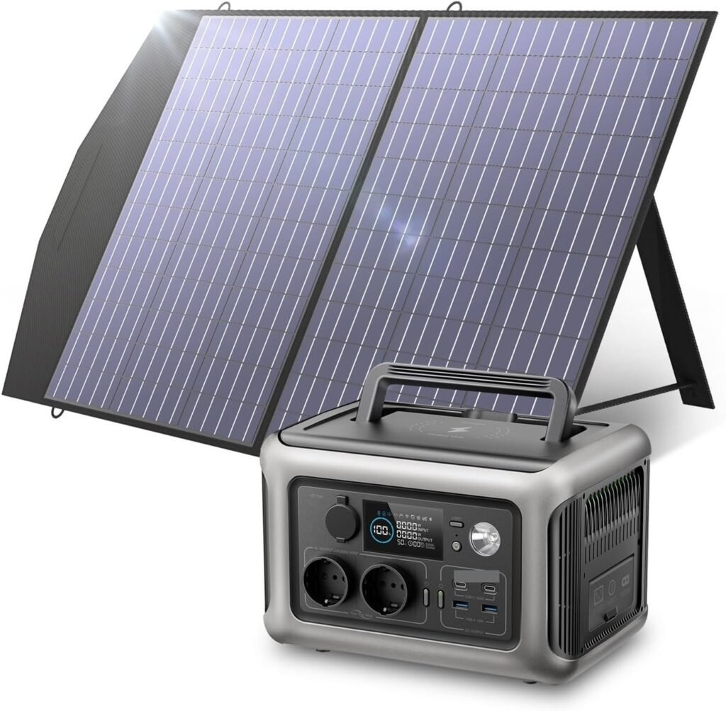 R600 Portable Power Station With Solar Panel 100W, 600W 299Wh LiFePO4 Generator UPS Battery Backup MPPT For RV Ultra-Long Battery Life(Black) R600 Portable Power Station With Solar Panel 100W, 600W 299Wh LiFePO4 Generator UPS Battery Backup MPPT For RV Ultra-Long Battery Life(Black)