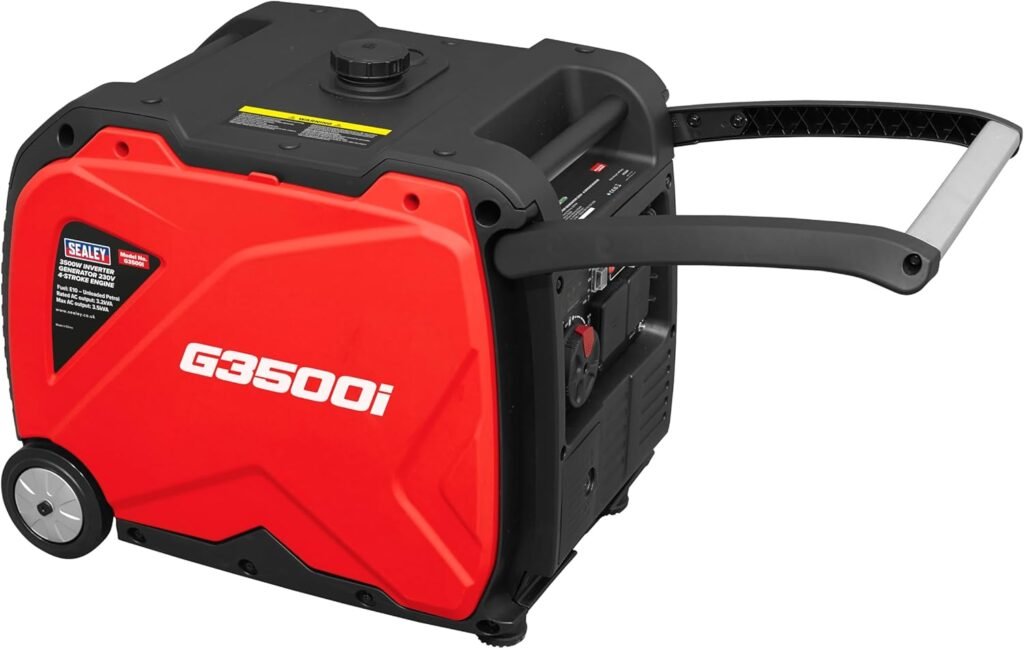 Sealey 3500W Inverter Generator 230V - 4-Stroke Engine - G3500I
