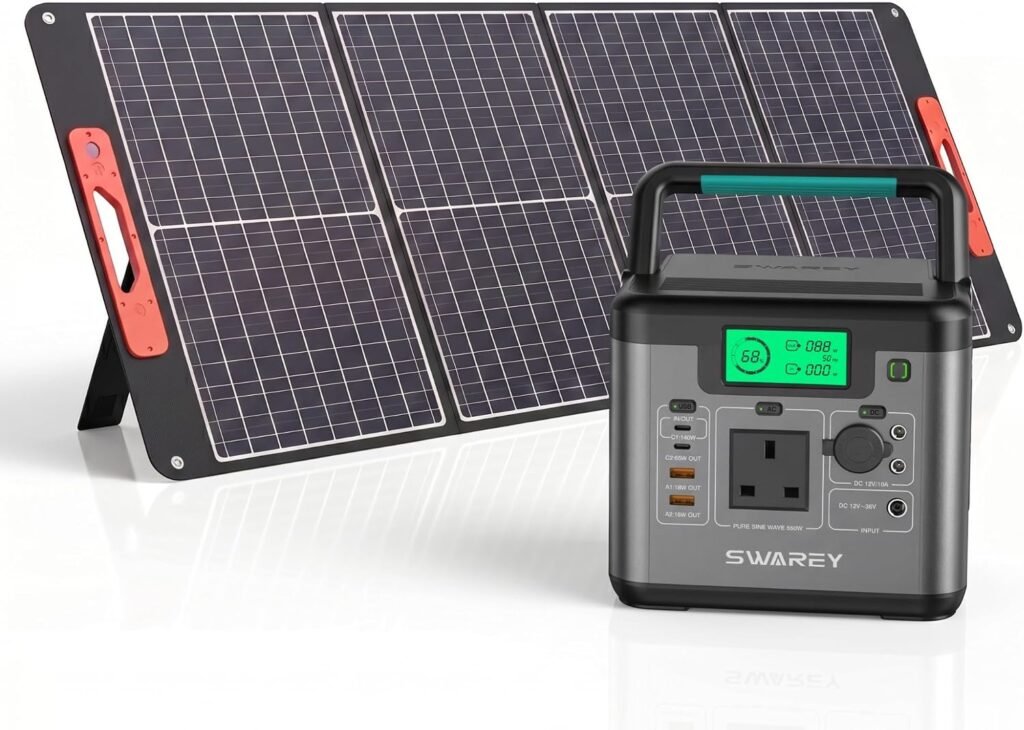 Portable Power Station S160, 222Wh Solar Generator, 300W (600W Surge) AC Outlet, 65W USB-C Fast Charging, Emergency Power Supply for Outdoor Camping Home Travel