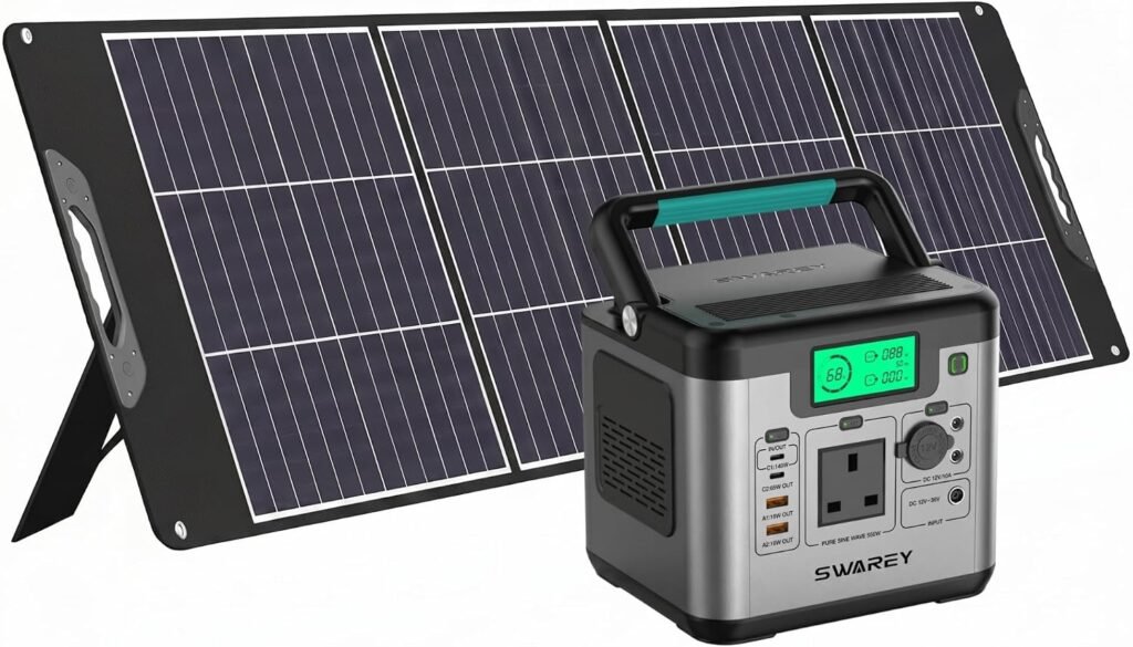 Portable Power Station S160, 222Wh Solar Generator, 300W (600W Surge) AC Outlet, 65W USB-C Fast Charging, Emergency Power Supply for Outdoor Camping Home Travel