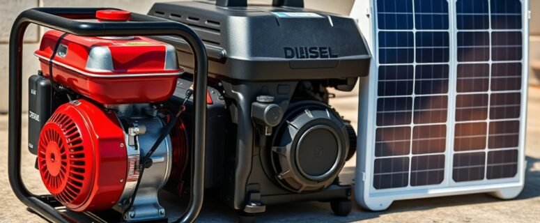 Generator Fuel Types: Petrol Vs Diesel Vs Solar