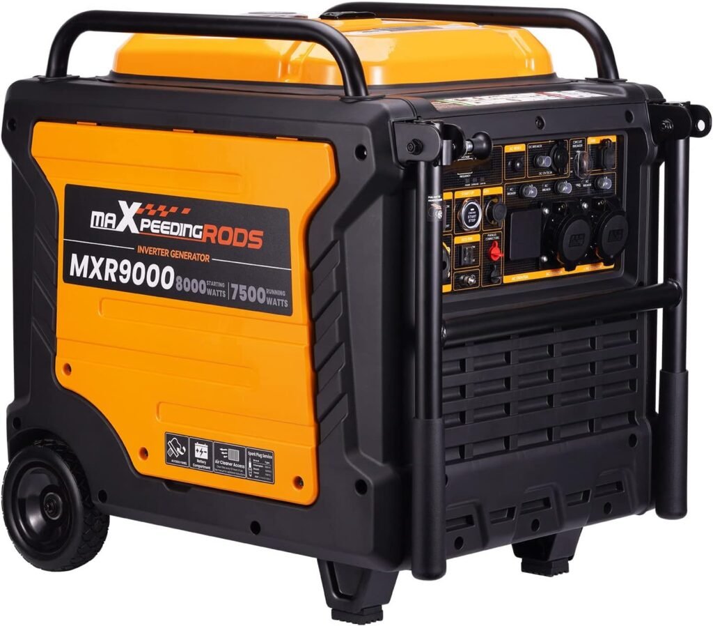maXpeedingrods 8000W Petrol Inverter Generator with ATS Interface, E-Start maXpeedingrods 8000W Petrol Inverter Generator with ATS Interface, E-Start