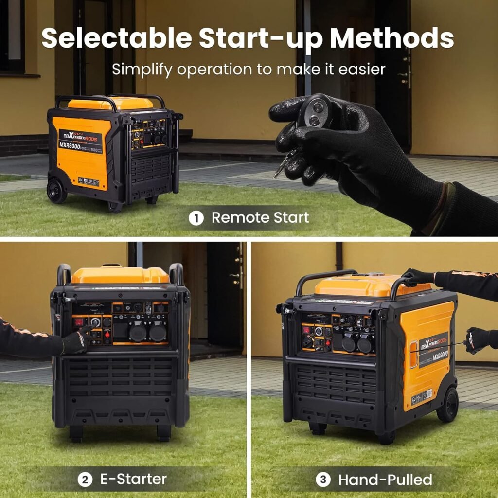 maXpeedingrods 8000W Petrol Inverter Generator with ATS Interface, E-Start maXpeedingrods 8000W Petrol Inverter Generator with ATS Interface, E-Start