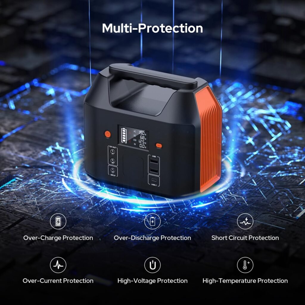 SinKeu Portable Power Station,27000mAh/99Wh Solar Generator with 230V/150W AC Outlet for Camping Emergency Outdoor Adventure Picnic Fishing Travel Party RV Trip(Solar Panel Not Included) | Solar Generator Emergency Outdoor Adventure Picnic Fishing Travel Party RV Trip(Solar Panel Not Included)