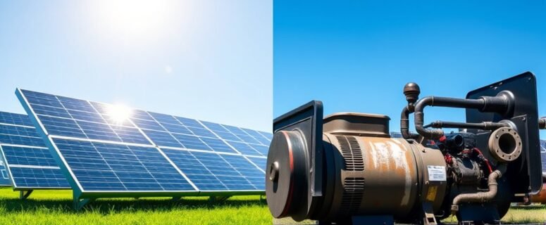 Solar Vs Fuel Generator Comparison